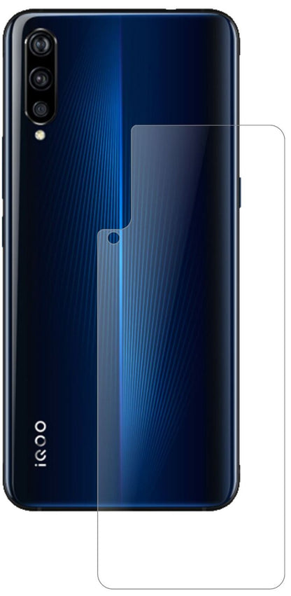 Matte Displayschutzfolie von dipos passend für Vivo IQOO Rückseite, 9H kratzfest und blasenfrei montiert