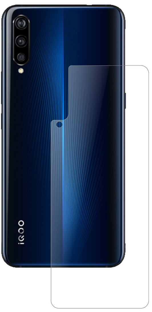 Matte Displayschutzfolie von dipos passend für Vivo IQOO Rückseite, 9H kratzfest und blasenfrei montiert