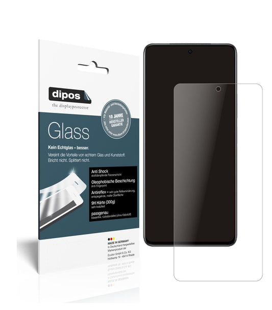 Matte Displayschutzfolie von dipos passend für Vivo iQOO Z5, 9H kratzfest und blasenfrei montiert