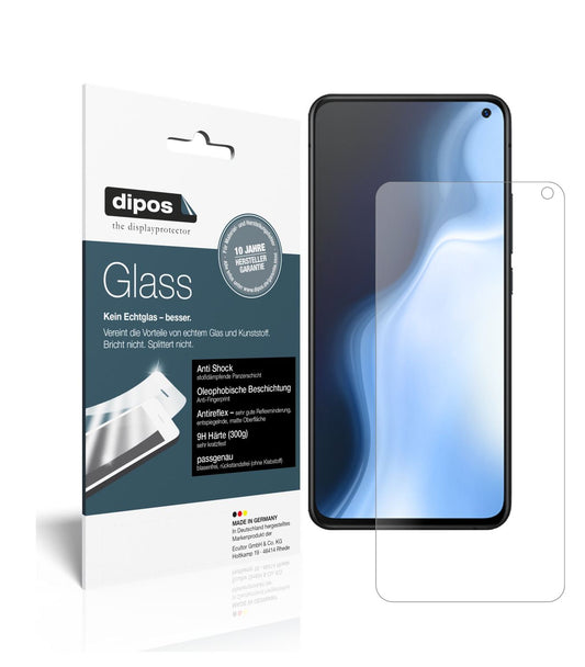 Matte Displayschutzfolie von dipos passend für Vivo S5, 9H kratzfest und blasenfrei montiert