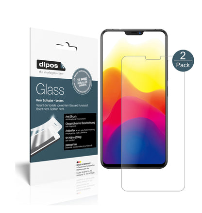 Matte Displayschutzfolie von dipos passend für Vivo X21UD, 9H kratzfest und blasenfrei montiert