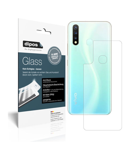 Matte Displayschutzfolie von dipos passend für Vivo U3 Rückseite, 9H kratzfest und blasenfrei montiert