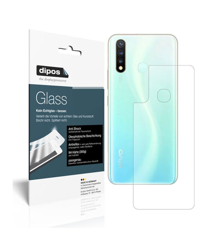 Matte Displayschutzfolie von dipos passend für Vivo U3 Rückseite, 9H kratzfest und blasenfrei montiert