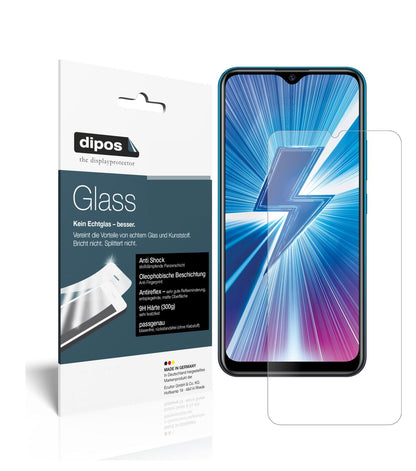 Matte Displayschutzfolie von dipos passend für Vivo Y17, 9H kratzfest und blasenfrei montiert