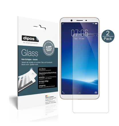 Matte Displayschutzfolie von dipos passend für Vivo Y71, 9H kratzfest und blasenfrei montiert