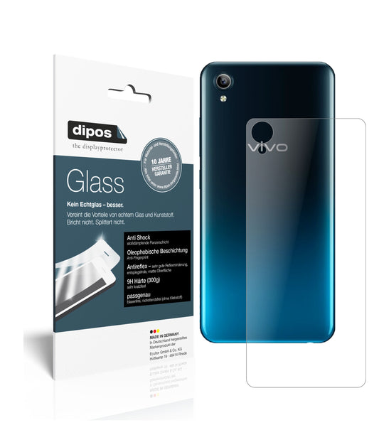 Matte Displayschutzfolie von dipos passend für Vivo Y91C (2020) Rückseite, 9H kratzfest und blasenfrei montiert