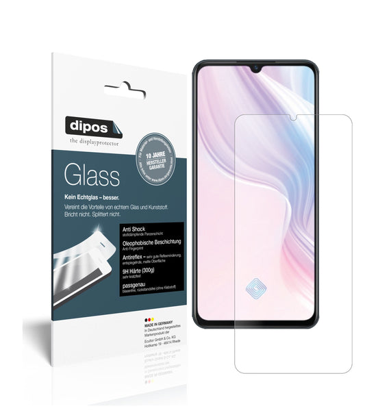 Matte Displayschutzfolie von dipos passend für Vivo Y9s, 9H kratzfest und blasenfrei montiert