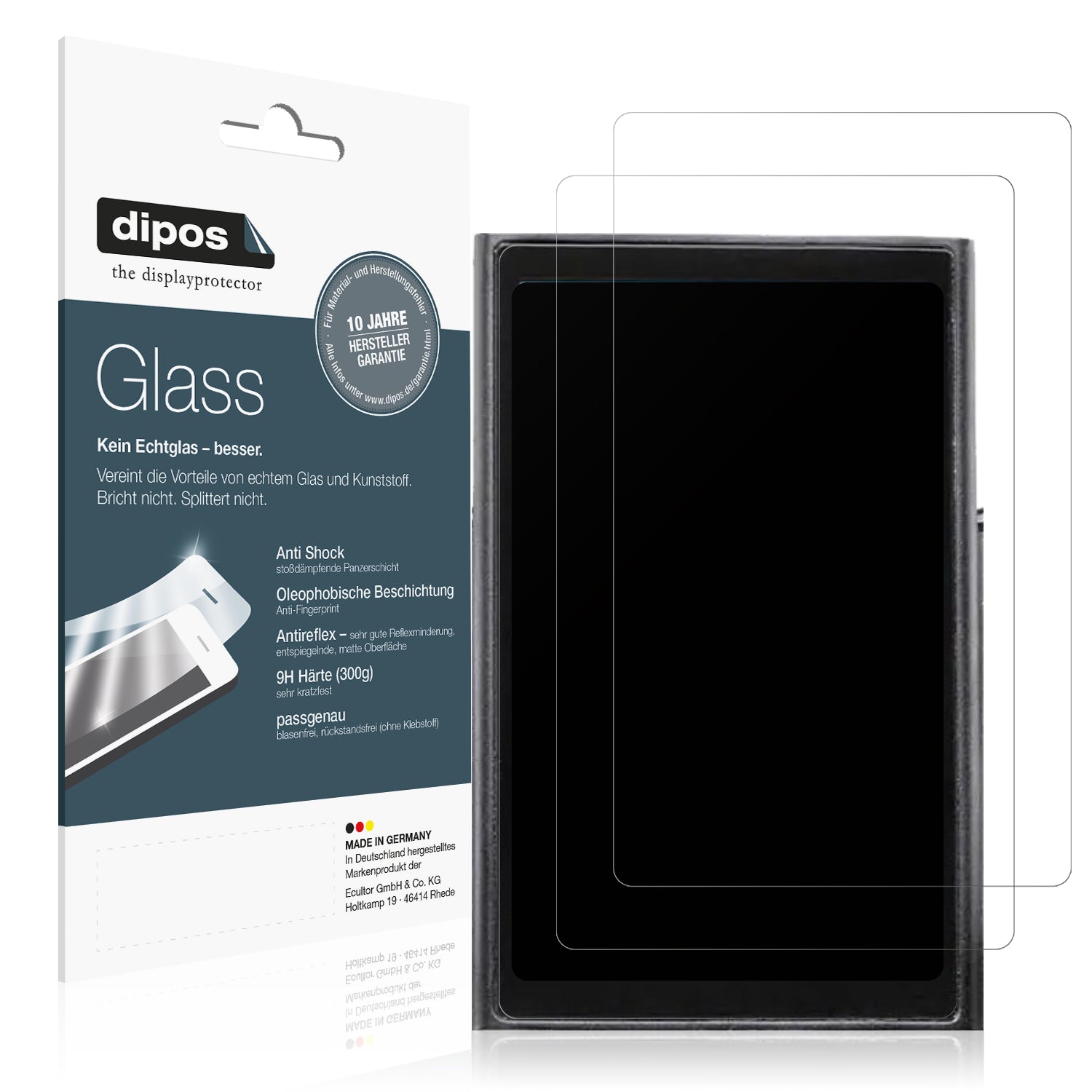 Matte Displayschutzfolie von dipos passend für Vmax VX4, 9H kratzfest und blasenfrei montiert