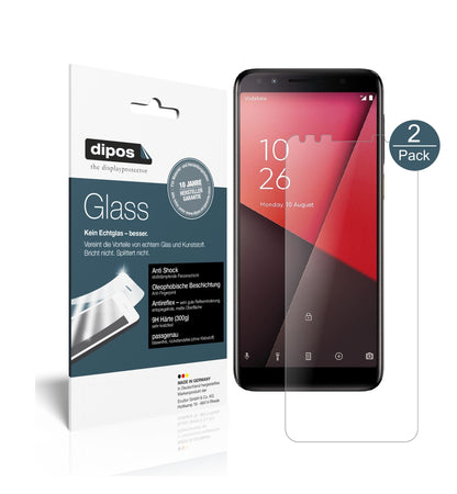 Matte Displayschutzfolie von dipos passend für Vodafone Smart N9, 9H kratzfest und blasenfrei montiert