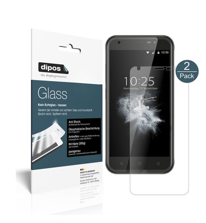 Matte Displayschutzfolie von dipos passend für Wieppo S5, 9H kratzfest und blasenfrei montiert