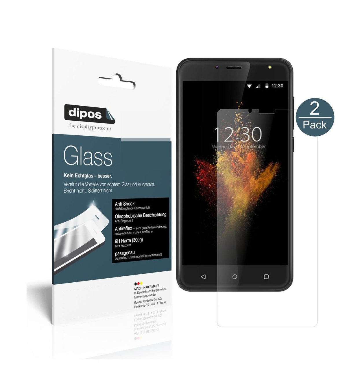 Matte Displayschutzfolie von dipos passend für Wieppo S6 Lite, 9H kratzfest und blasenfrei montiert