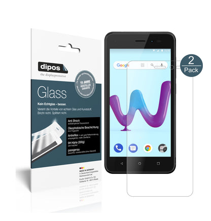 Matte Displayschutzfolie von dipos passend für Wiko Sunny 3, 9H kratzfest und blasenfrei montiert