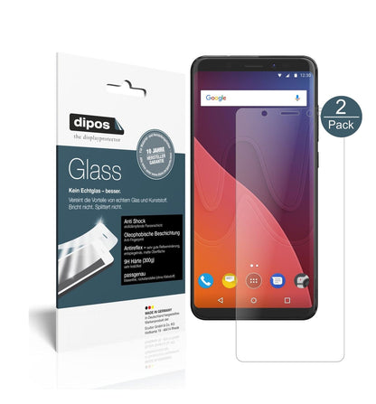 Matte Displayschutzfolie von dipos passend für Wiko View, 9H kratzfest und blasenfrei montiert