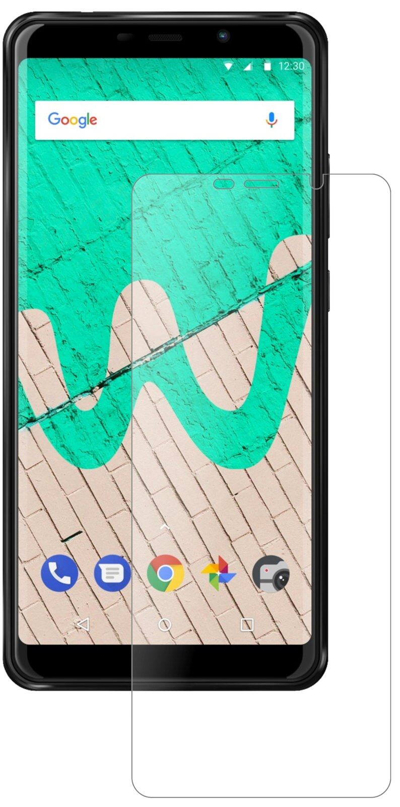 Matte Displayschutzfolie von dipos passend für Wiko View Max, 9H kratzfest und blasenfrei montiert