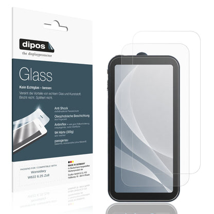 Matte Displayschutzfolie von dipos passend für Wonsidary W622 6.25 Zoll, 9H kratzfest und blasenfrei montiert