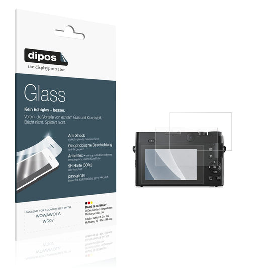 Matte Displayschutzfolie von dipos passend für WOWAWOLA WD07, 9H kratzfest und blasenfrei montiert
