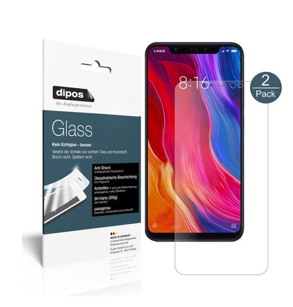 Matte Displayschutzfolie von dipos passend für Xiaomi Mi 8 SE, 9H kratzfest und blasenfrei montiert