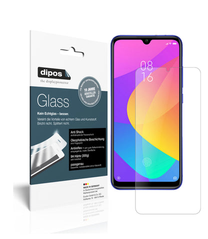 Matte Displayschutzfolie von dipos passend für Xiaomi Mi A3, 9H kratzfest und blasenfrei montiert