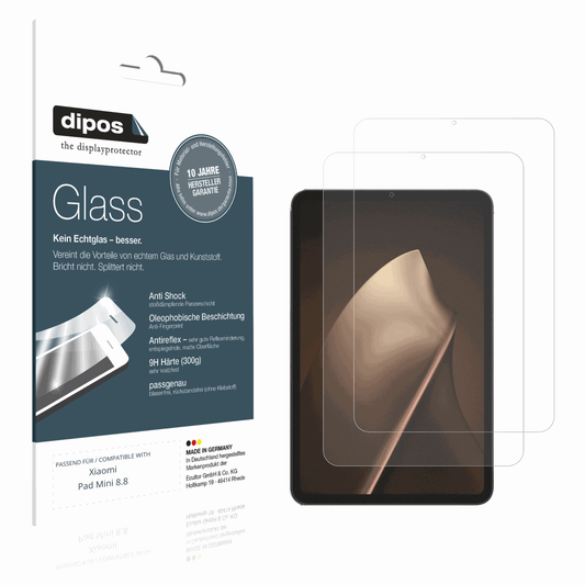 Matte Displayschutzfolie von dipos passend für Xiaomi Pad Mini 8.8, 9H kratzfest und blasenfrei montiert