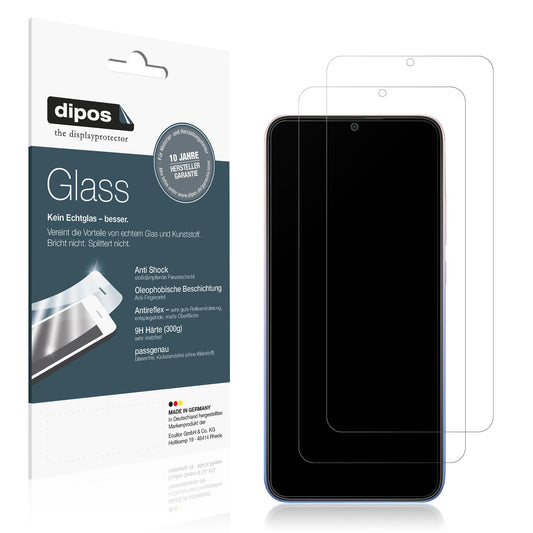 Matte Displayschutzfolie von dipos passend für Xiaomi Redmi 9 Activ, 9H kratzfest und blasenfrei montiert
