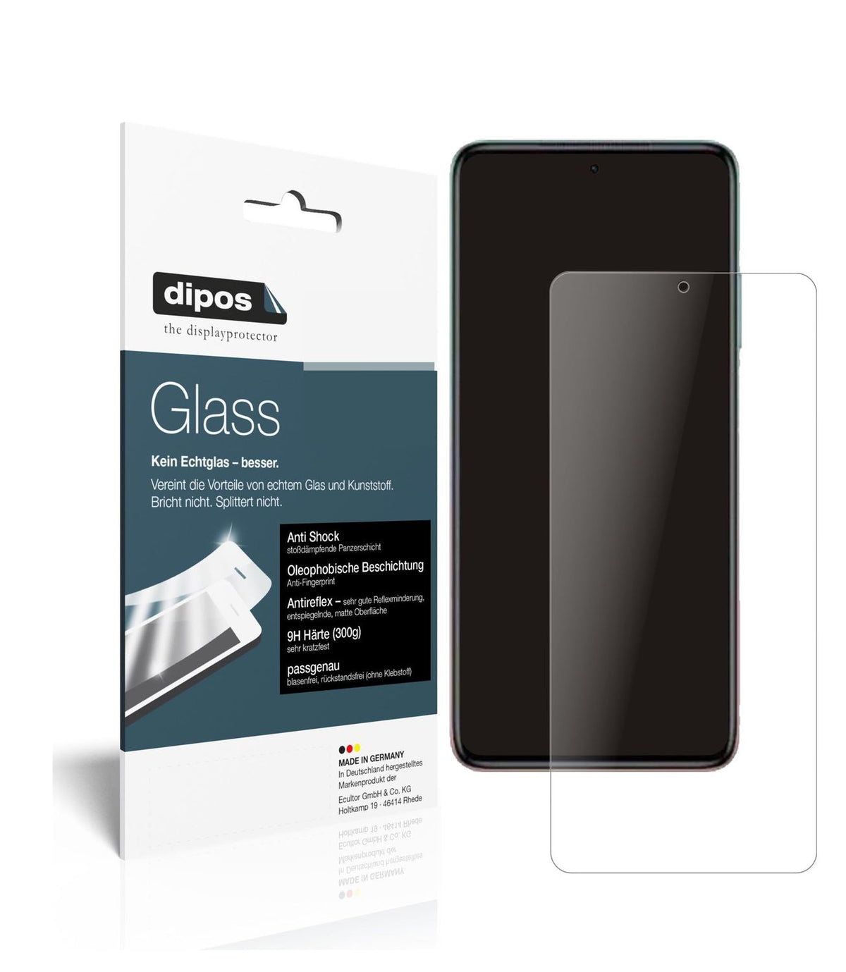 Matte Displayschutzfolie von dipos passend für Xiaomi Redmi Note 11T, 9H kratzfest und blasenfrei montiert