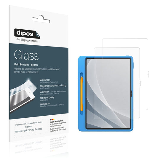 Matte Displayschutzfolie von dipos passend für Xiaomi Redmi Pad 2 Play Bundle, 9H kratzfest und blasenfrei montiert