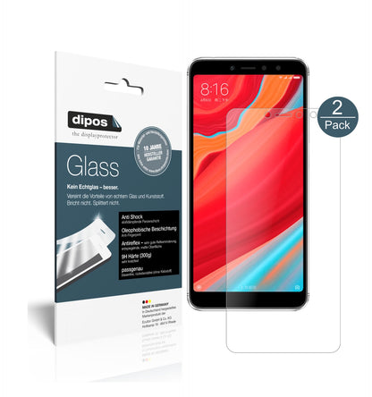 Matte Displayschutzfolie von dipos passend für Xiaomi Redmi Y2, 9H kratzfest und blasenfrei montiert