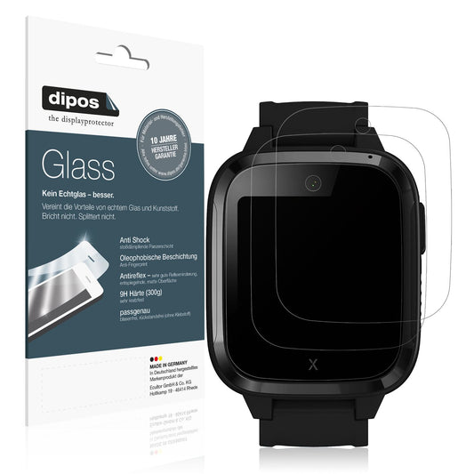 Matte Displayschutzfolie von dipos passend für XPLORA Kidzi Smartwatch, 9H kratzfest und blasenfrei montiert