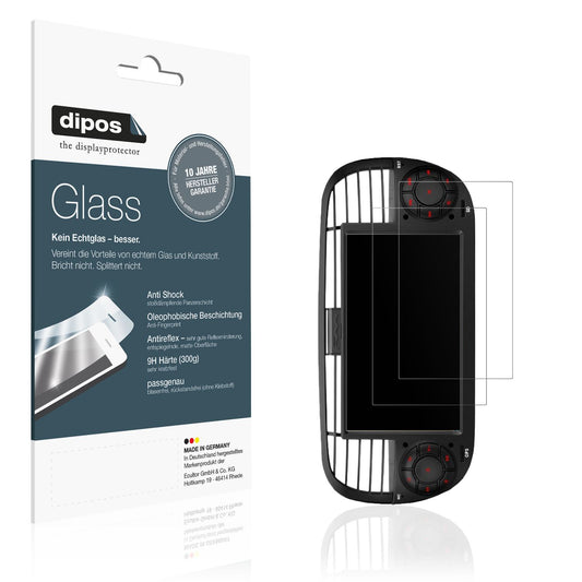 Matte Displayschutzfolie von dipos passend für Xtrons IA7250FLBS, 9H kratzfest und blasenfrei montiert