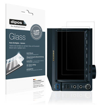 Matte Displayschutzfolie von dipos passend für Yaesu FTDCX101MP, 9H kratzfest und blasenfrei montiert
