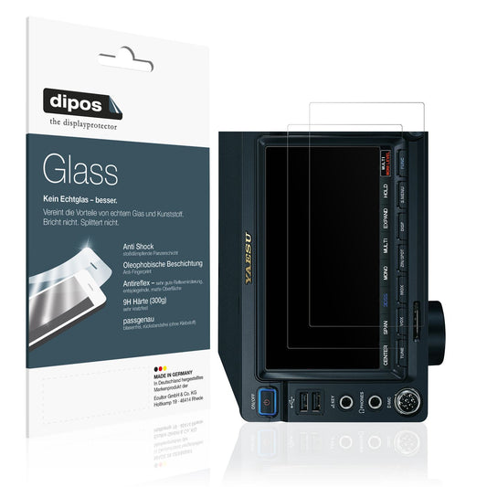 Matte Displayschutzfolie von dipos passend für Yaesu FTDCX101MP, 9H kratzfest und blasenfrei montiert