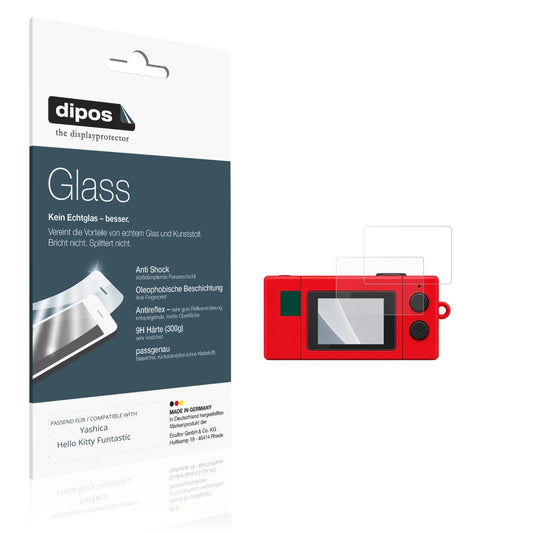 Matte Displayschutzfolie von dipos passend für Yashica Hello Kitty Funtastic, 9H kratzfest und blasenfrei montiert