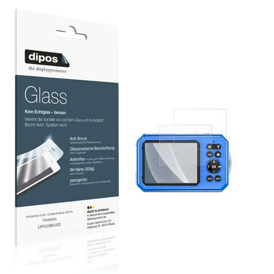 Matte Displayschutzfolie von dipos passend für Yixinxin UP019BU02, 9H kratzfest und blasenfrei montiert