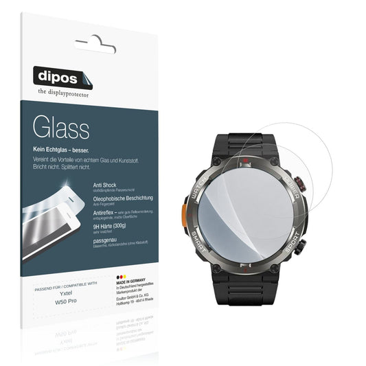Matte Displayschutzfolie von dipos passend für Yxtel W50 Pro, 9H kratzfest und blasenfrei montiert