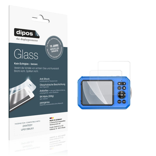 Matte Displayschutzfolie von dipos passend für ZANTEEY UP019BU01, 9H kratzfest und blasenfrei montiert