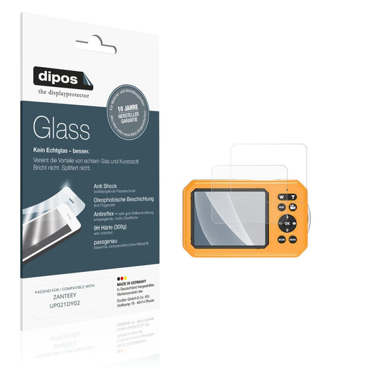 Matte Displayschutzfolie von dipos passend für ZANTEEY UP021DY02, 9H kratzfest und blasenfrei montiert