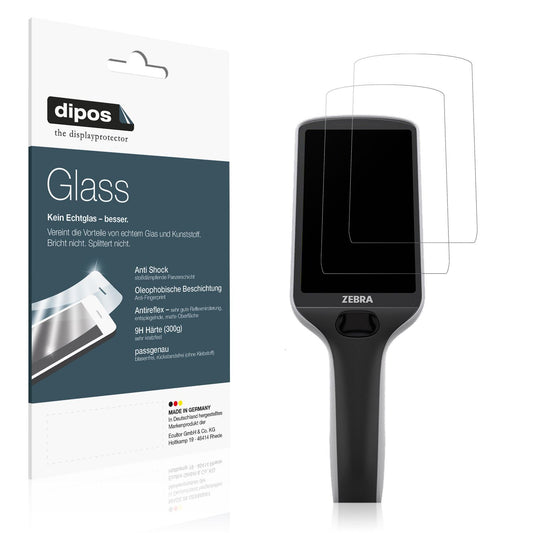 Matte Displayschutzfolie von dipos passend für Zebra PS30 Plus, 9H kratzfest und blasenfrei montiert
