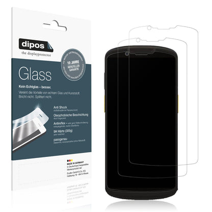 Matte Displayschutzfolie von dipos passend für Zebra TC73 / TC78, 9H kratzfest und blasenfrei montiert