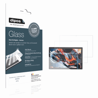 Matte Displayschutzfolie von dipos passend für ZIOVO E15, 9H kratzfest und blasenfrei montiert