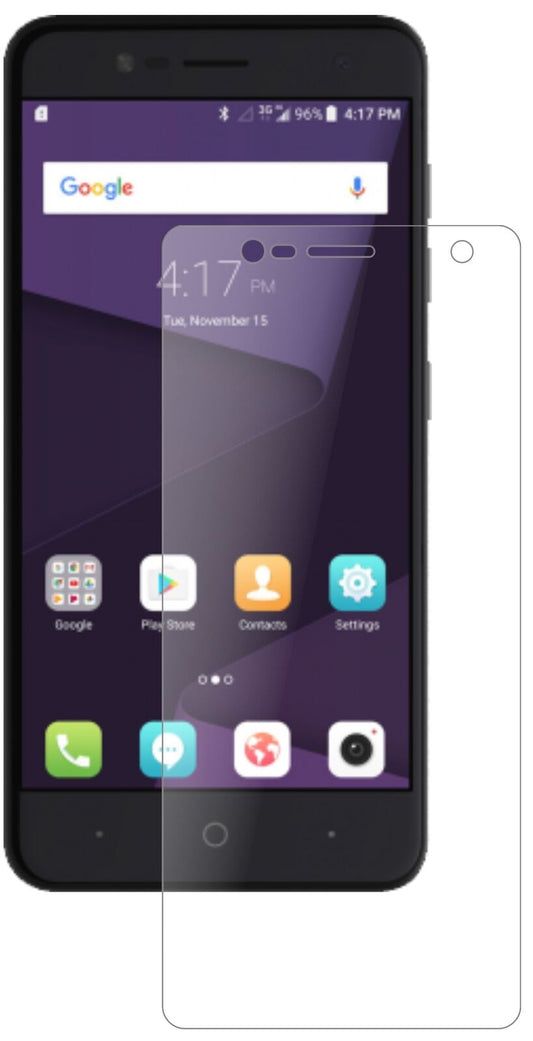Matte Displayschutzfolie von dipos passend für ZTE Blade V8 Mini, 9H kratzfest und blasenfrei montiert