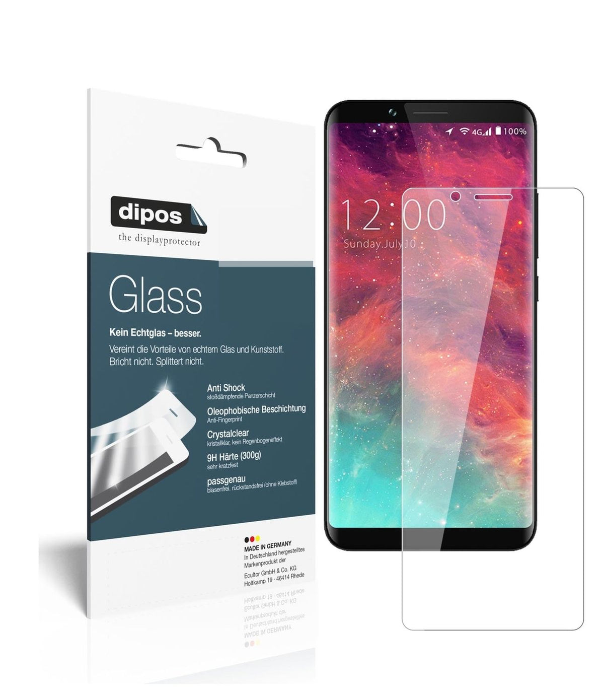 1x 9H Screen Protector for Umidigi S2 Lite Tempered Glass