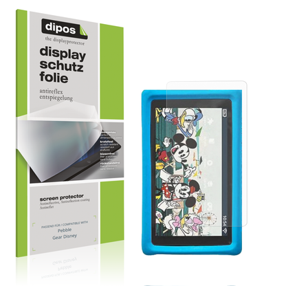 Matte Displayschutzfolie von dipos passend für Pebble Gear Disney, präziser Zuschnitt und blasenfrei montiert