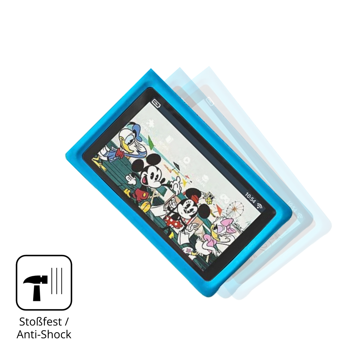 Schutz gegen Kratzer auf dem Pebble Gear Disney Glas durch Schlüssel, Stöße gegen die Tischkante oder Stürze