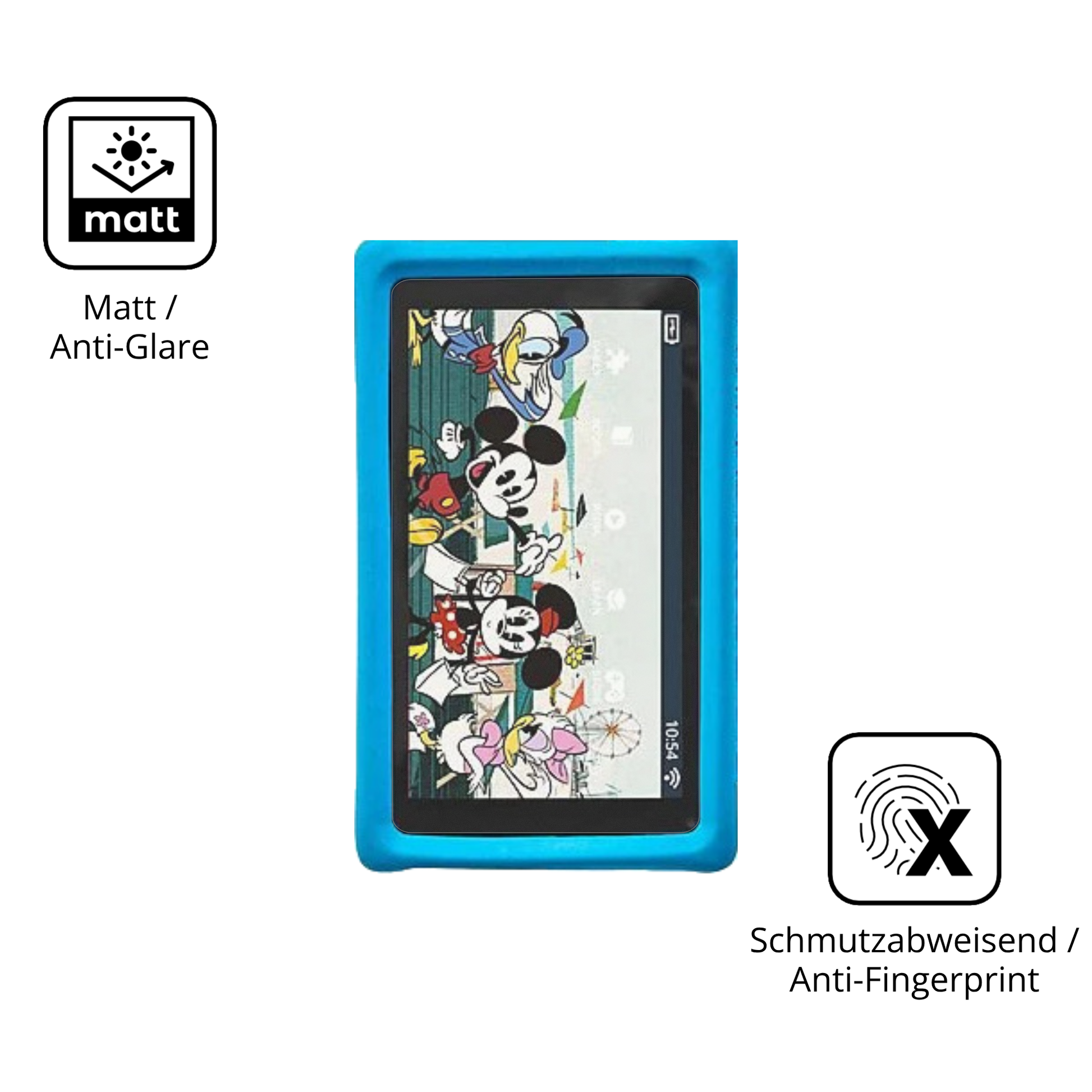 9H Hartbeschichtete, flexible Folie passend zugeschnitten für Pebble Gear Disney