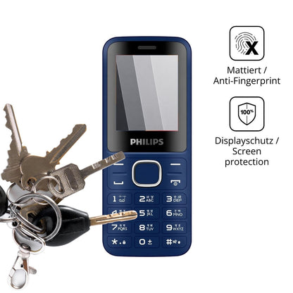 dipos Displayschutz für Philips E2104, mattierte Oberfläche, Blickschutzfilter und perfekter Passform