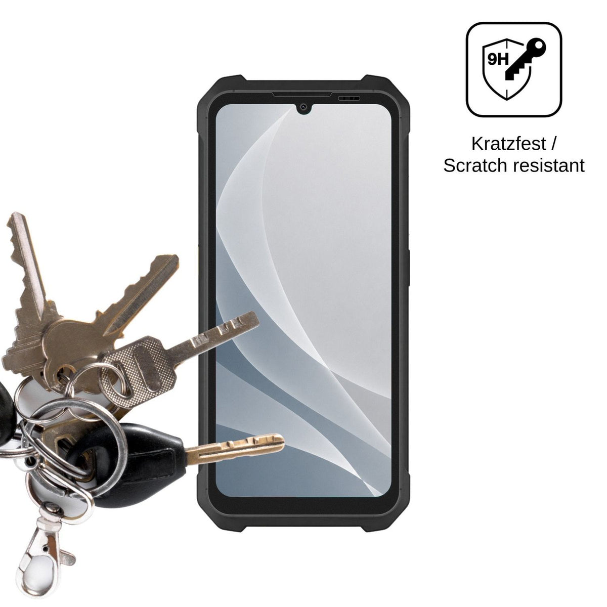 2x Screen Protector for Philips S8325 matte Flexible Glass 9H dipos