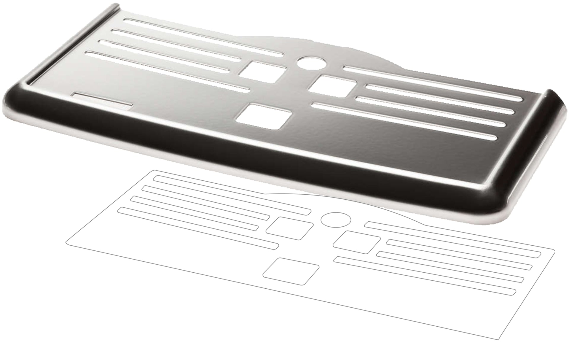 Matte Displayschutzfolie von dipos passend für Philips EP5330/10 Tropfblech, 9H kratzfest und blasenfrei montiert