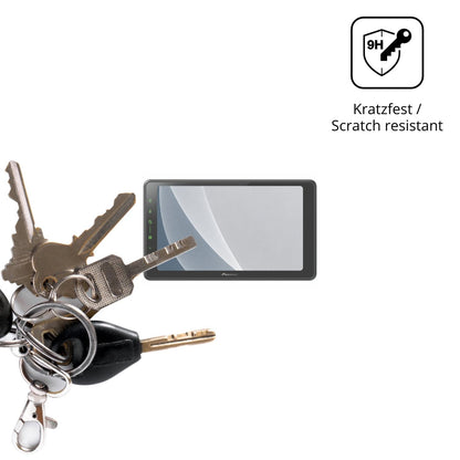 dipos Displayschutz für Pioneer SPH-EVO98DAB-UNI, mattierte Oberfläche, robuste Festigkeit und perfekte Passform