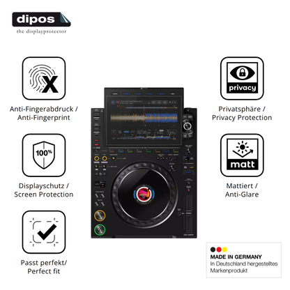 Privatsphäre-Schutz durch Sichtschutz-Folie passend zugeschnitten für Pioneer CDJ 3000X