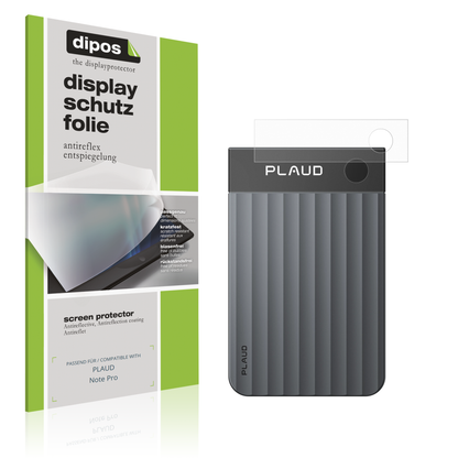 Matte Displayschutzfolie von dipos passend für PLAUD Note Pro, präziser Zuschnitt und blasenfrei montiert